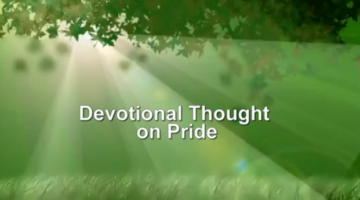 Devotional Thought on Pride « NetHugs.com