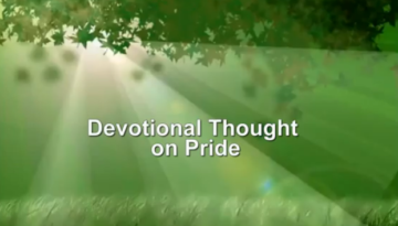 Devotional Thought on Pride « NetHugs.com