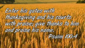 Thanksgiving to the Lord