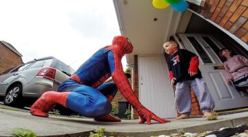 The Amazing SpiderDad – 5yr Old Son Battling Cancer Gets Surprise