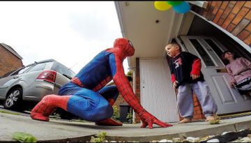 The Amazing SpiderDad – 5yr Old Son Battling Cancer Gets Surprise