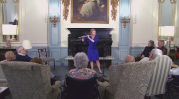 Young Woman Loves Hanging out with Retirees