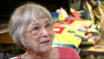 Retired Grandma Makes Quilts for Children in Shelters