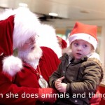 Santa Signing to Child