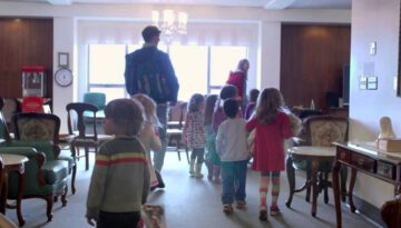 A Preschool Housed Completely Within a Retirement Home