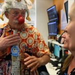 Patch Adams and Clowns Spreading Laughter at Hospital
