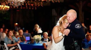 Officers Dance With Slain Colleague’s Daughter At Her Wedding