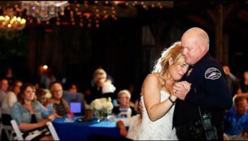 Officers Dance With Slain Colleague’s Daughter At Her Wedding