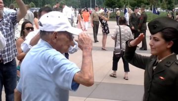 Grandfather to Granddaughter First Salute