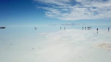 Flooded Salt Flats Look Like Giant Mirror