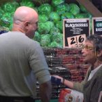 Older Woman Shopping Alone Asks for Help