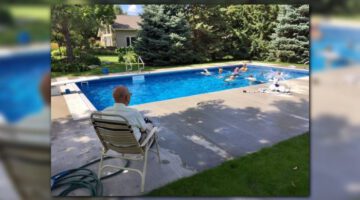 94-Year-Old Retired Judge Puts in Pool for Neighborhood Kids