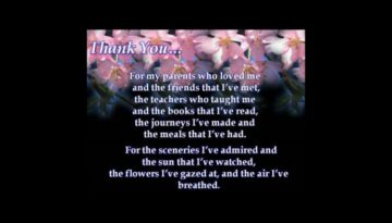 My Gratitude to God