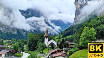 Switzerland – A Paradise | LAUTERBRUNNEN village and valley | 8K UHD Video