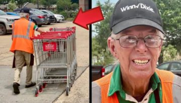 90-Year-Old Pushes Carts To Afford Food, So A Stranger Takes Matters Into Her Own Hands